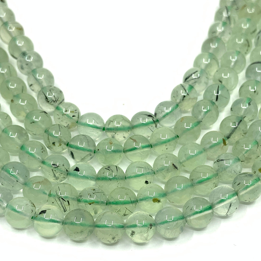 Prehnite Beads 4mm, 6mm, 8mm | Bellaire Wholesale