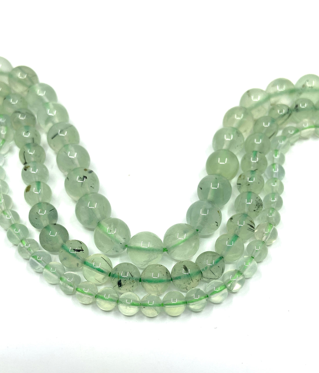 Prehnite Beads 4mm, 6mm, 8mm | Bellaire Wholesale