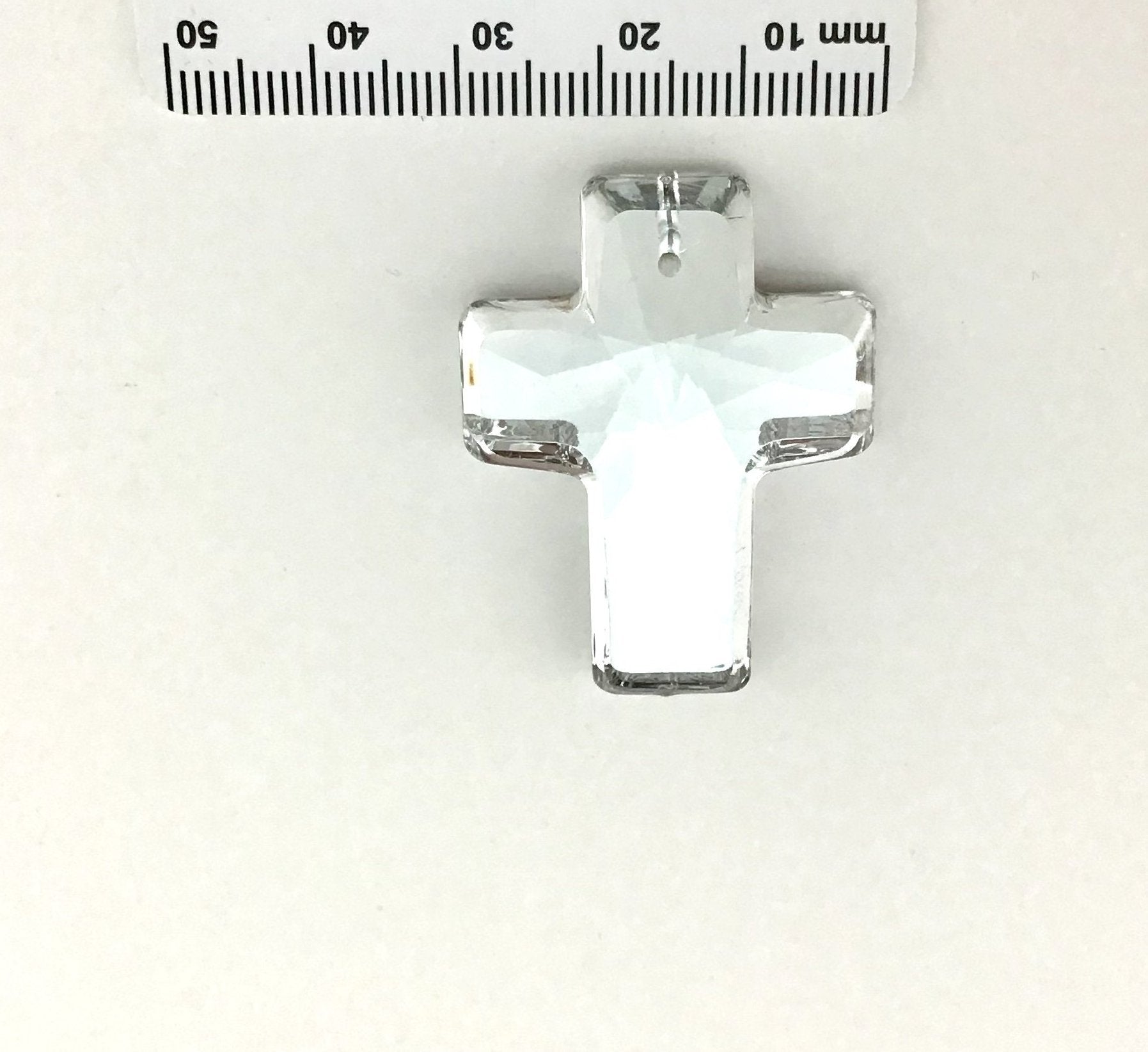 2 Glass Cross Pendant, Silver Argentia | Bellaire Wholesale