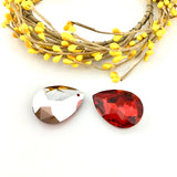 Glass Teardrop Pendant, Siam Red | Bellaire Wholesale