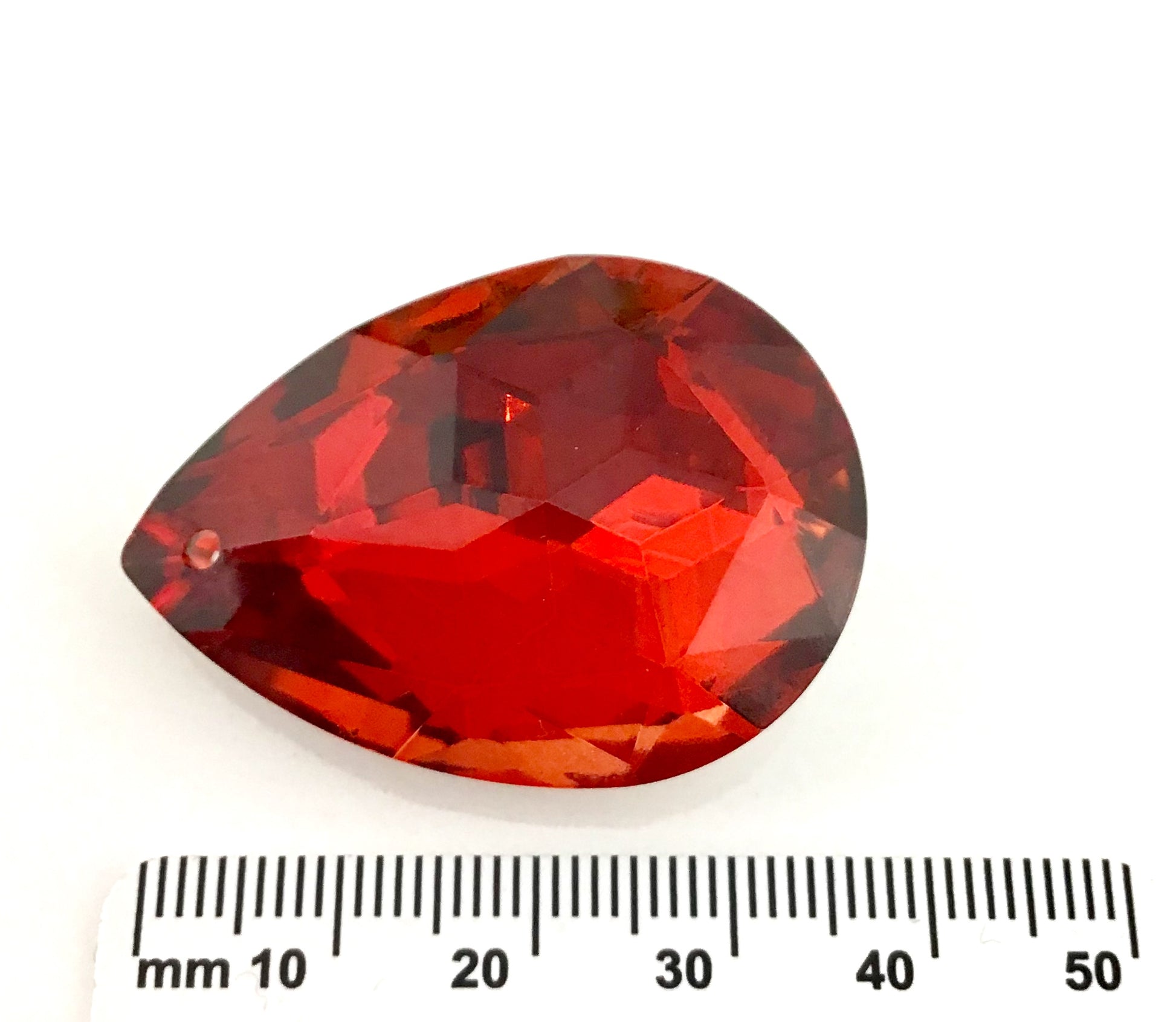 Glass Teardrop Pendant, Siam Red | Bellaire Wholesale