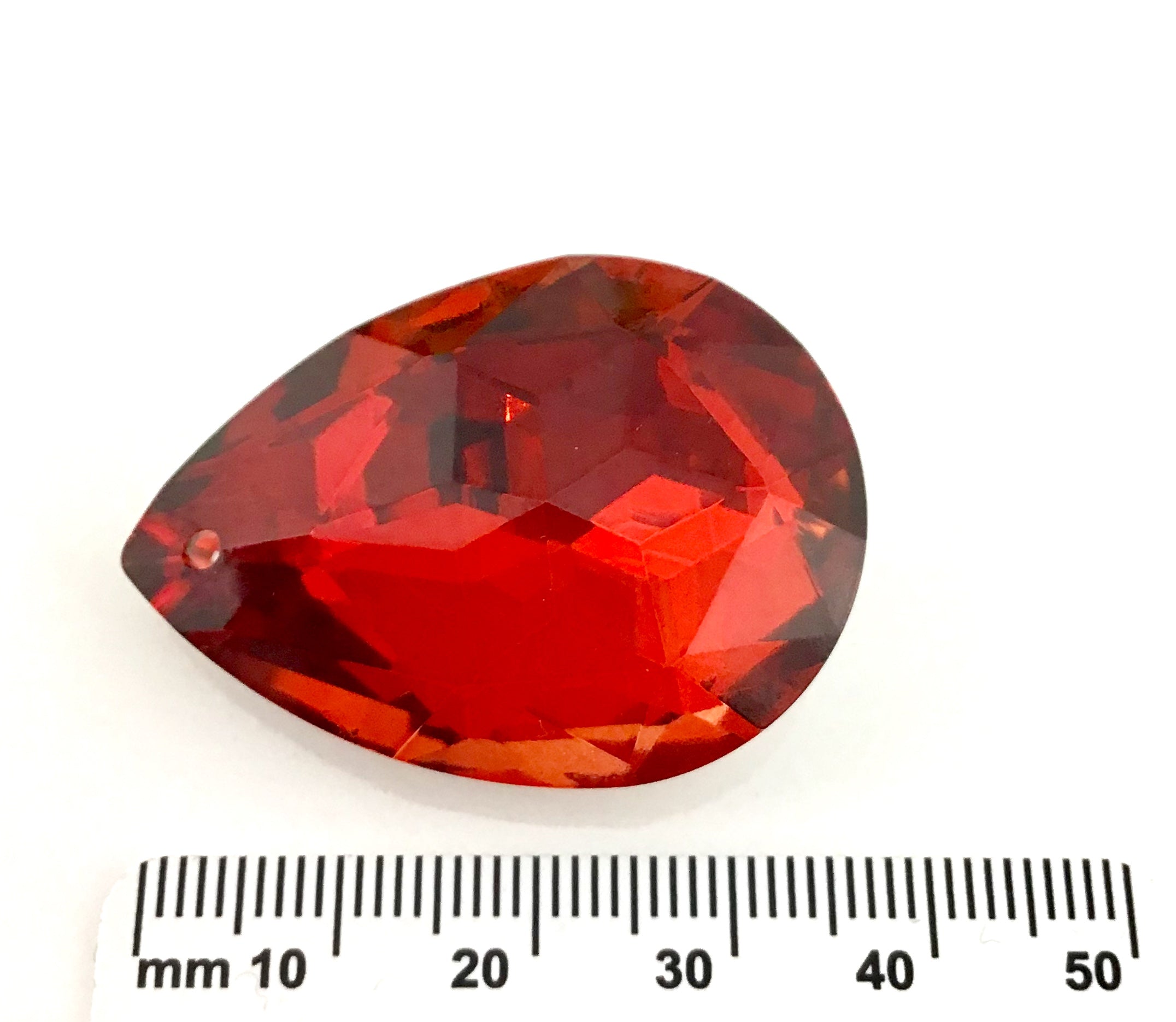 Glass Teardrop Pendant, Siam Red | Bellaire Wholesale