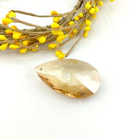 Glass Teardrop Pendant, Golden Shadow | Bellaire Wholesale