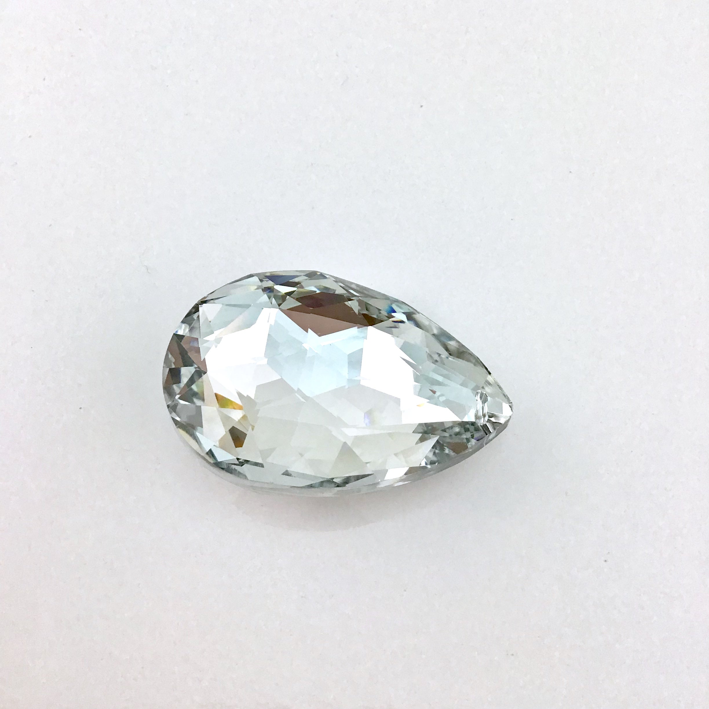 Glass Teardrop Pendant, Argentia Silver | Bellaire Wholesale