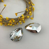 Glass Teardrop Pendant, Argentia Silver | Bellaire Wholesale