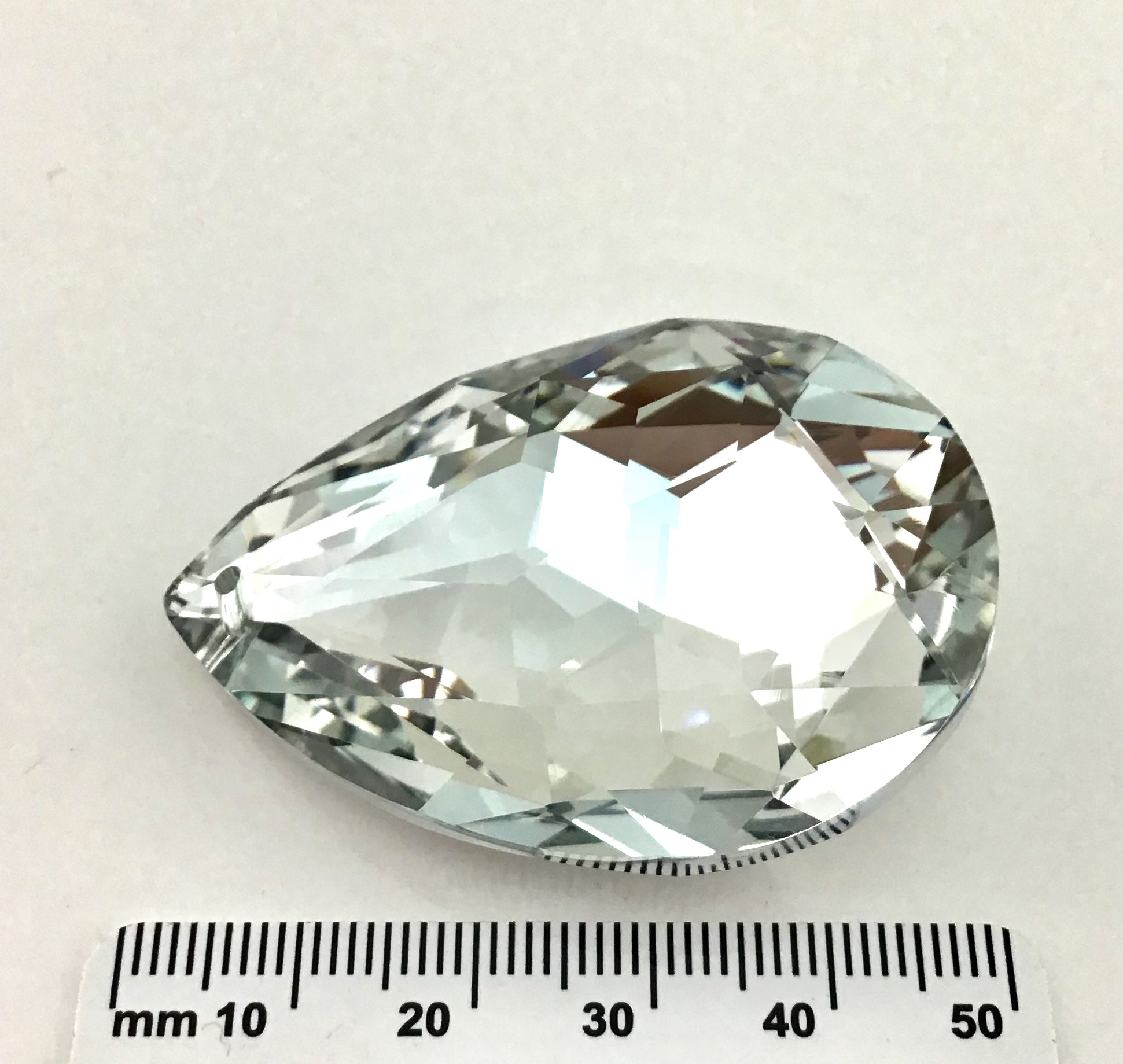 Glass Teardrop Pendant, Argentia Silver | Bellaire Wholesale