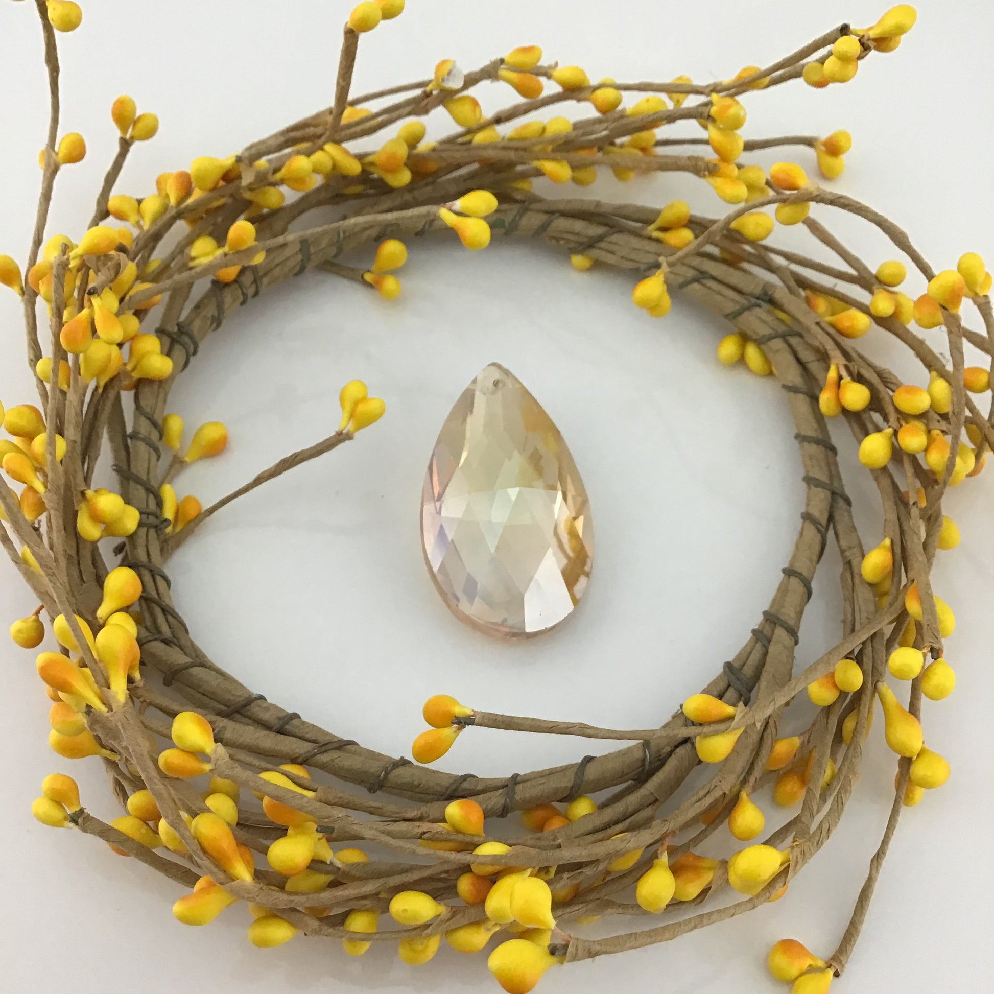 Glass Teardrop Pendant, Golden Shadow | Bellaire Wholesale