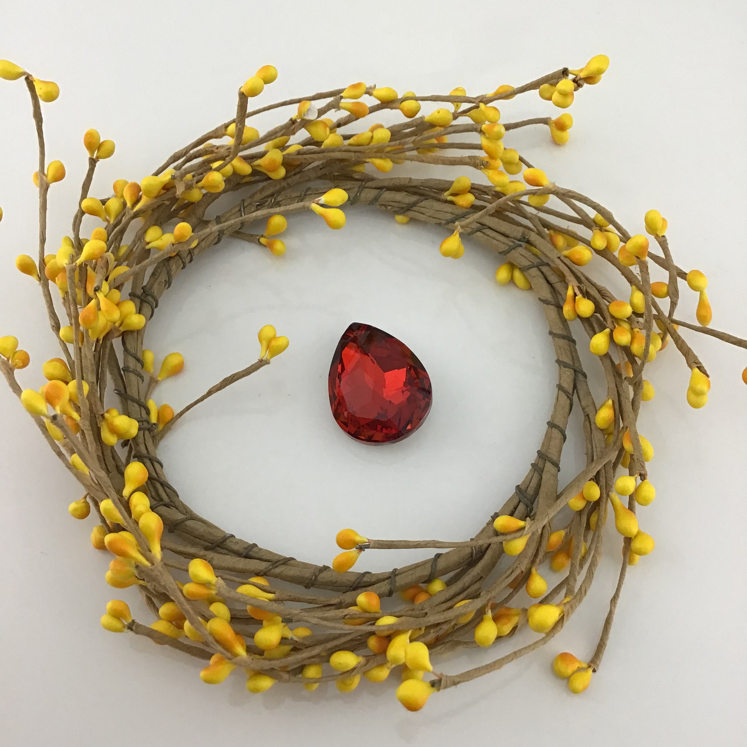 Glass Teardrop Pendant, Siam Red | Bellaire Wholesale