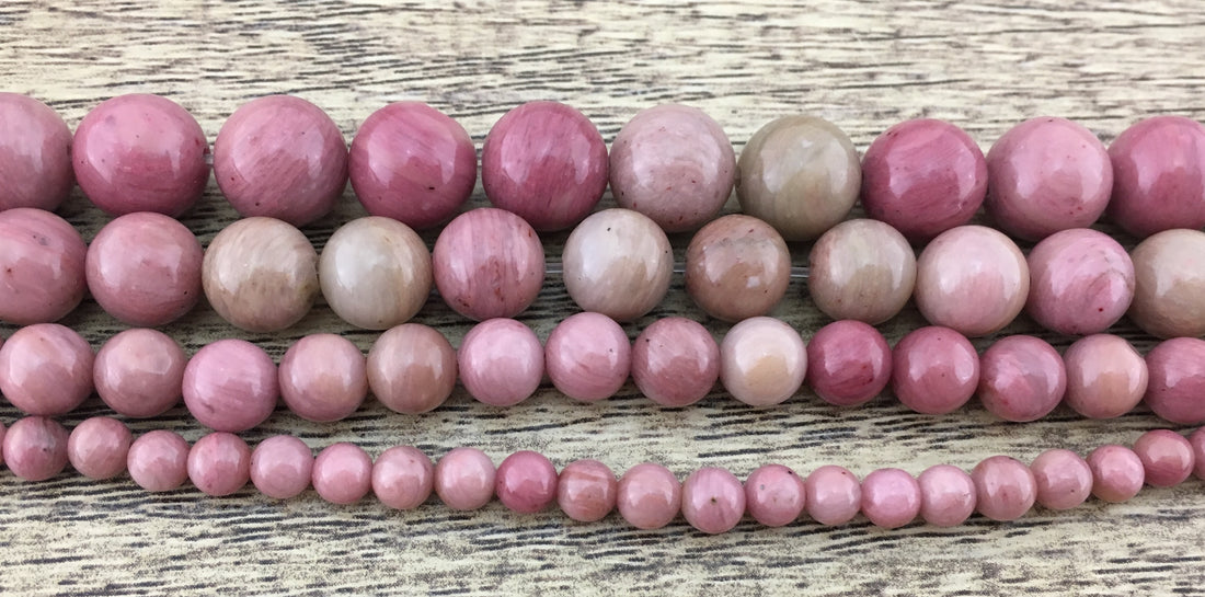10mm Pink Petrified Wood Bead | Bellaire Wholesale