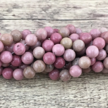 4mm Pink Petrified Wood Bead | Bellaire Wholesale