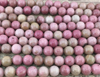 4mm Pink Petrified Wood Bead | Bellaire Wholesale