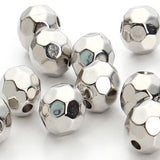 Acrylic Loose Bead, Silver | Bellaire Wholesale