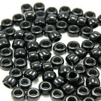Plastic Beads, 4X6 Pony Beads, Black | Bellaire Wholesale