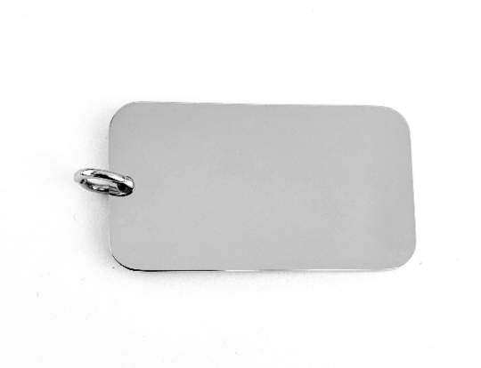 Your Own Initials Rectangle Engraved Charm | Bellaire Wholesale