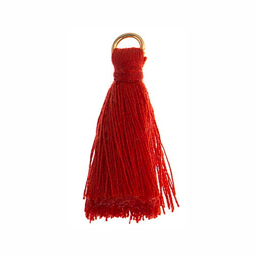 Poly Cotton Tassel, Thread Tassel, Red | Bellaire Wholesale