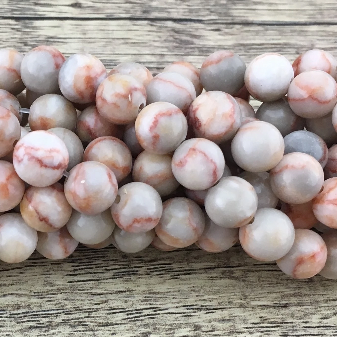 10mm Red Jasper Bead, Red Net Jasper Stone Bead | Bellaire Wholesale