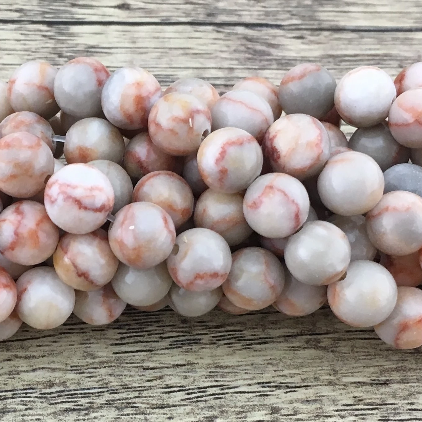 8mm Red Jasper Bead, Red Net Jasper Stone Bead | Bellaire Wholesale