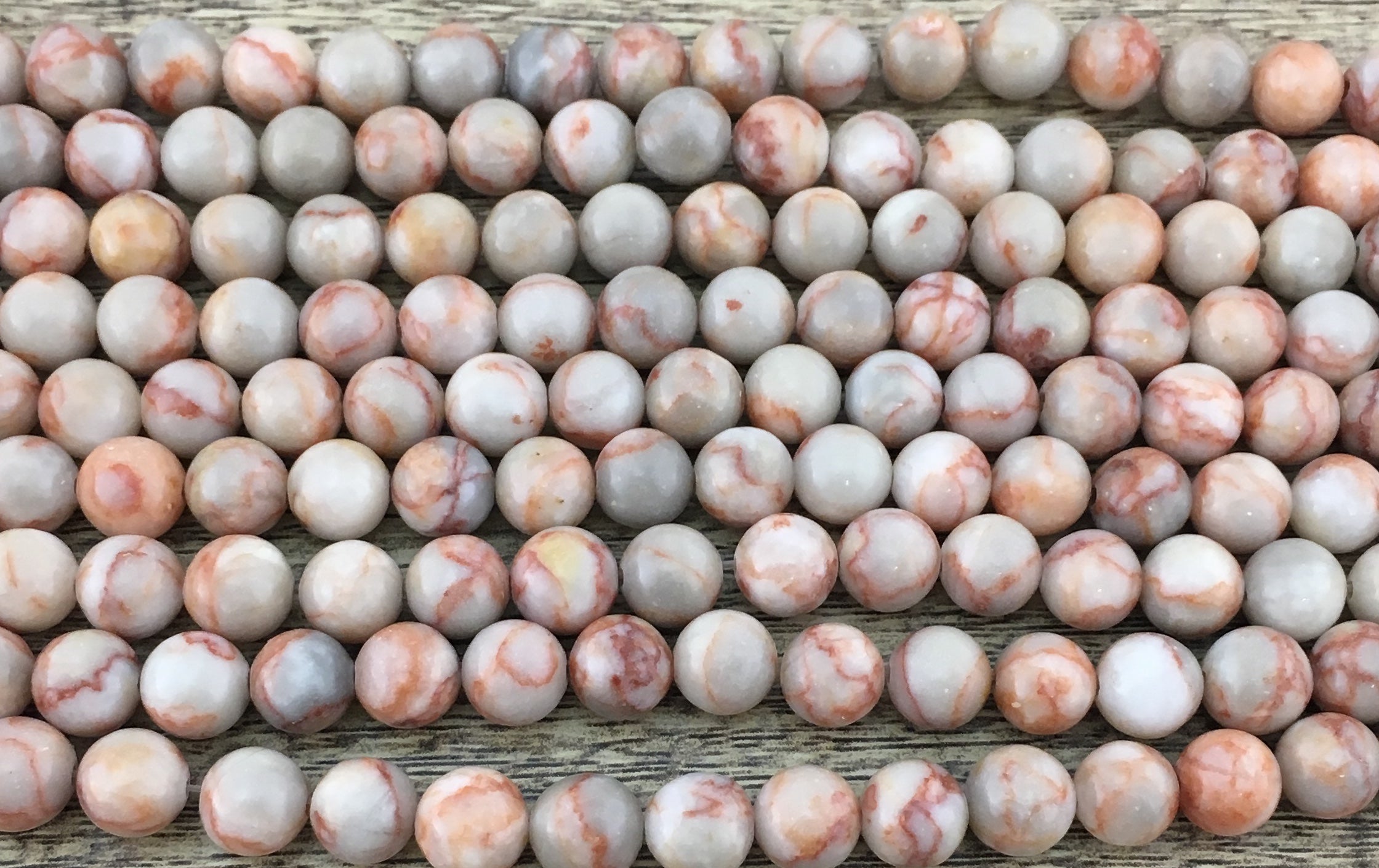 6mm Red Jasper Bead, Red Net Jasper Stone Bead | Bellaire Wholesale