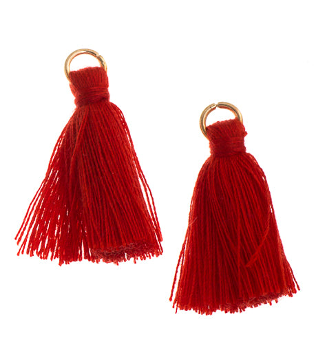 Poly Cotton Tassel, Thread Tassel, Red | Bellaire Wholesale