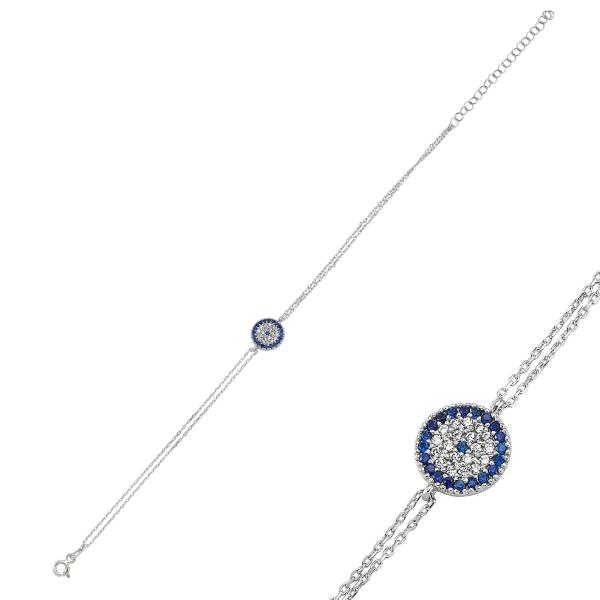 Evil Eye Sterling Silver Bracelet | Bellaire Wholesale