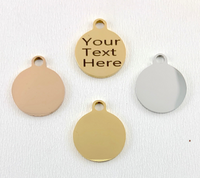 Your Own Text Custom Laser Engraved Charm | Bellaire Wholesale