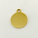 2 Sided Round Own Saying Personalized Charm | Bellaire Wholesale