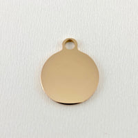 2 Sided Round Own Saying Personalized Charm | Bellaire Wholesale
