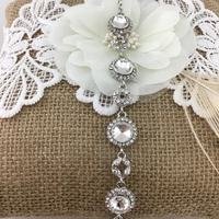 Crystal Round Shape Silver Bridal Bracelet | Bellaire Wholesale