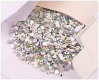 Sparkly  Flatback Crystal SS34, Clear AB | Bellaire Wholesale