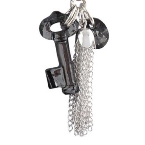 Tassel Chain ( 2 sets), 35mm Silver Chain Tassel, Pack of 2
