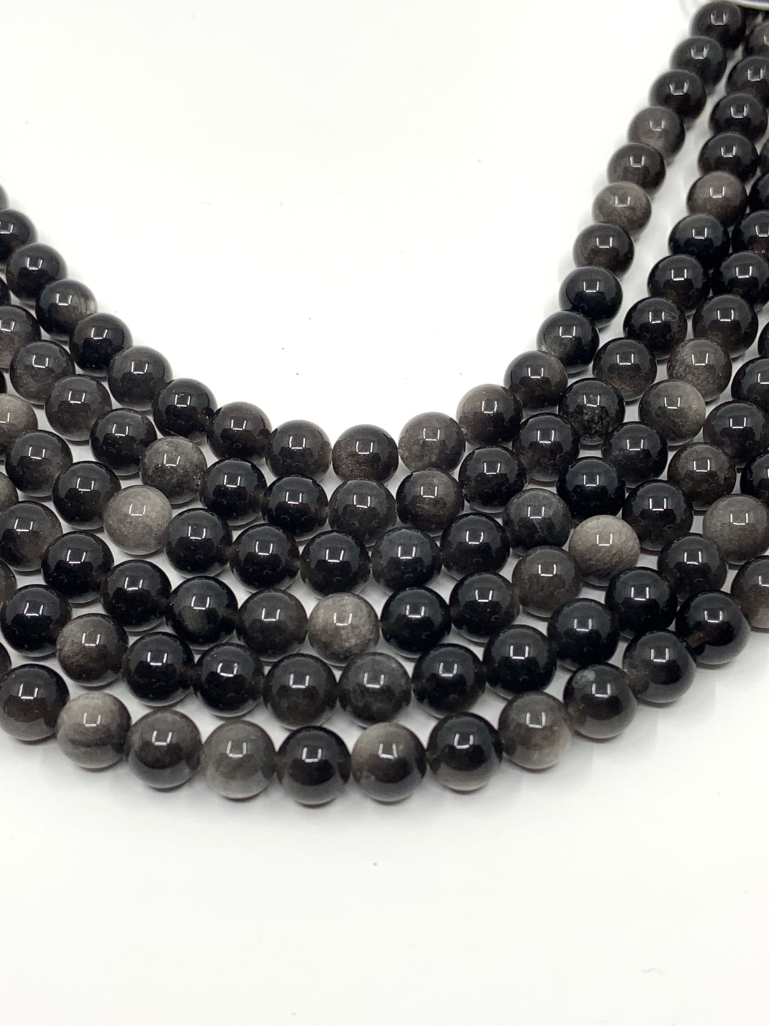 Silver Obsidian beads | Bellaire Wholesale