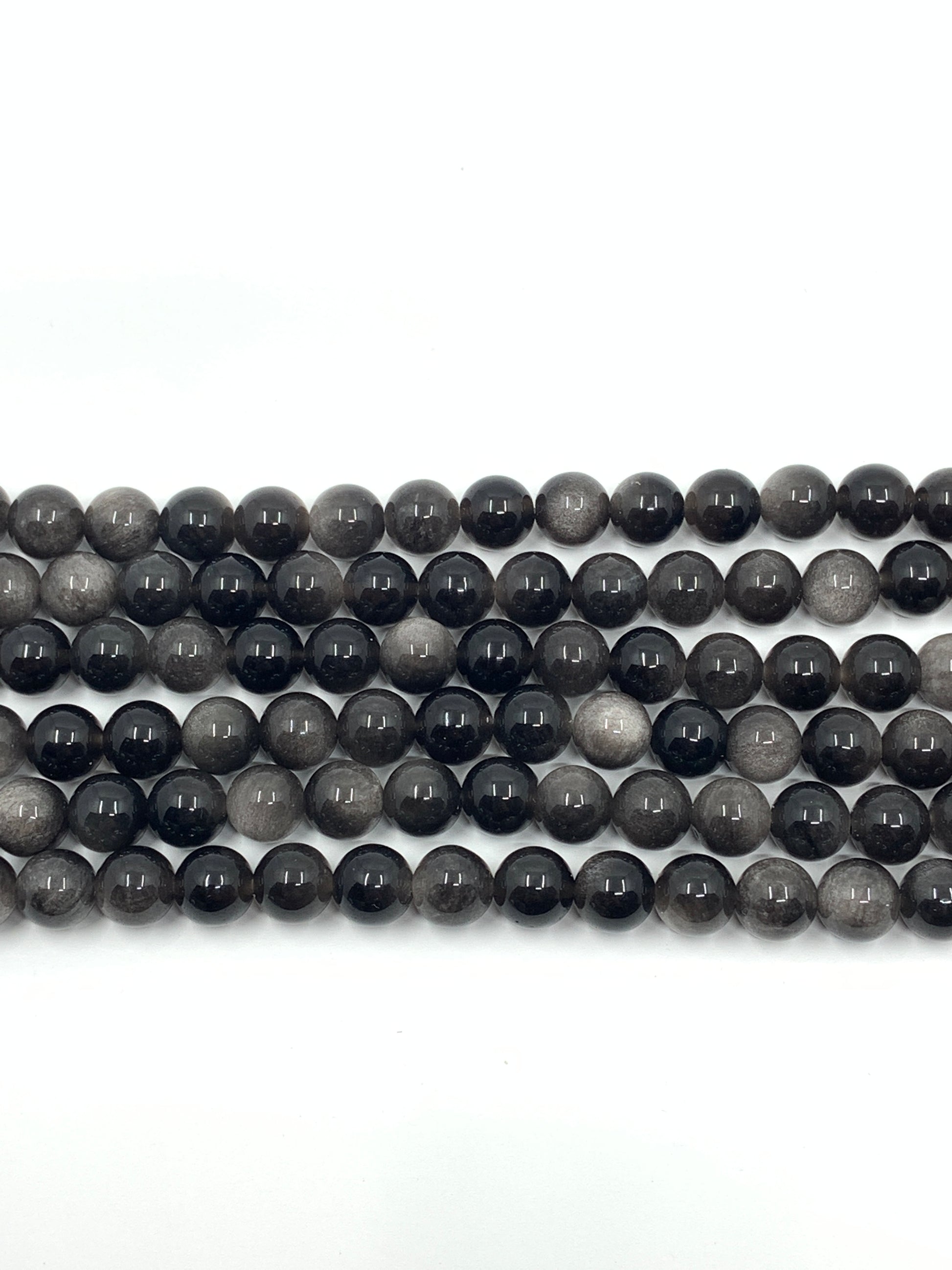 Silver Obsidian beads | Bellaire Wholesale