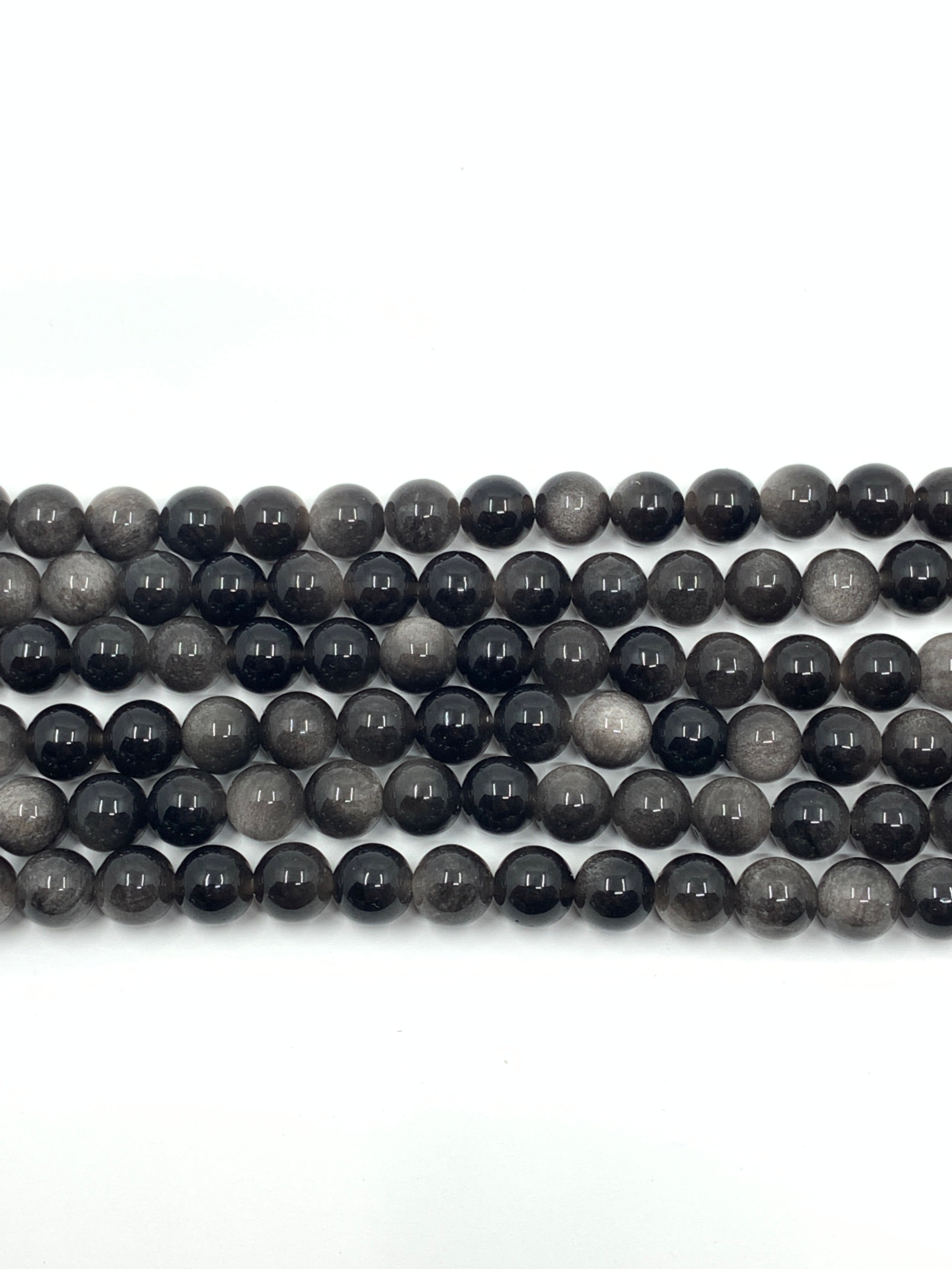 Silver Obsidian beads | Bellaire Wholesale