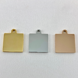Front Only Square Name Personalized Charm | Bellaire Wholesale