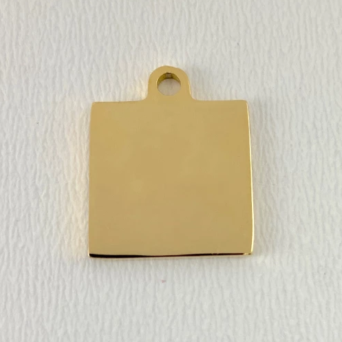 Mom Square Engraved Charm | Bellaire Wholesale