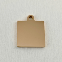 Mom Square Engraved Charm | Bellaire Wholesale