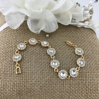 Stunning Round Shape Gold Bridal Bracelet | Bellaire Wholesale