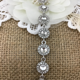 Stunning Round Shape Silver Bridal Bracelet | Bellaire Wholesale