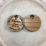 Cross Cut Custom Wood Tag | Bellaire Wholesale