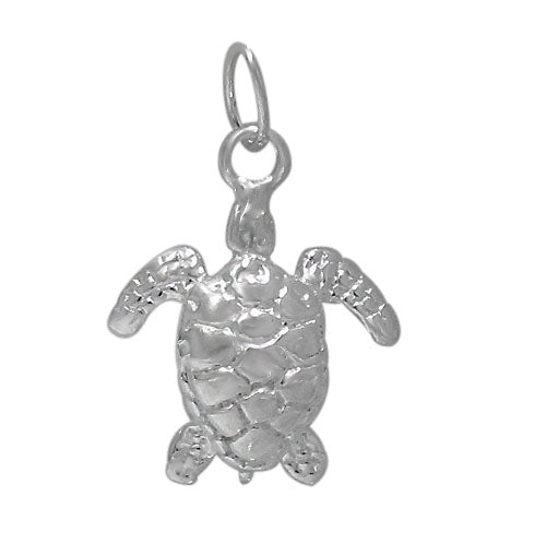 Turtle Silver Charm