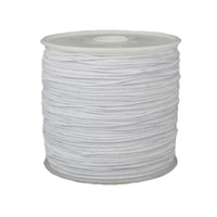 Elastic Cord 0.8mm Thick, 15 meter Roll, White | Bellaire Wholesale