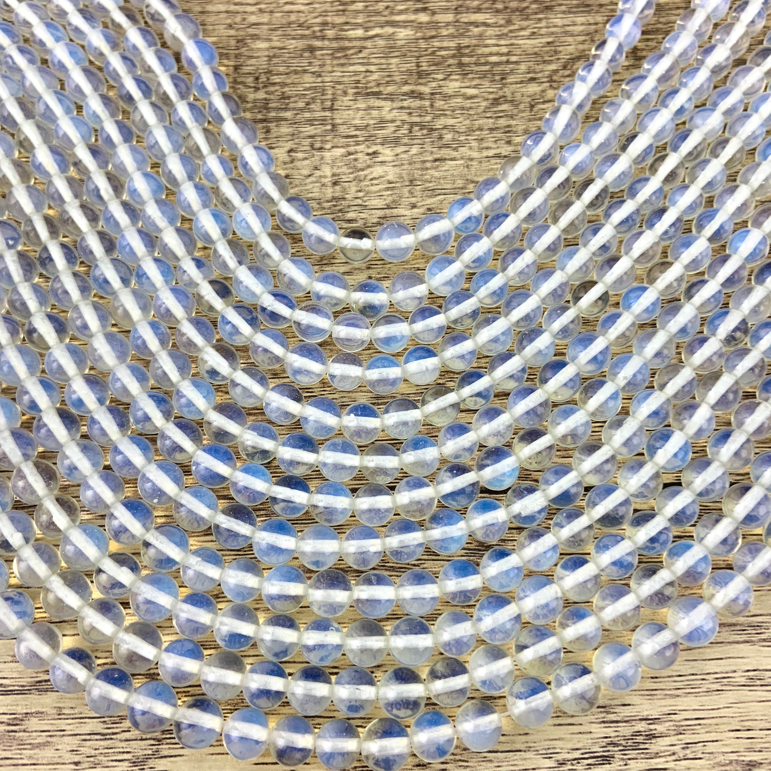 4mm White Opalite Beads | Bellaire Wholesale