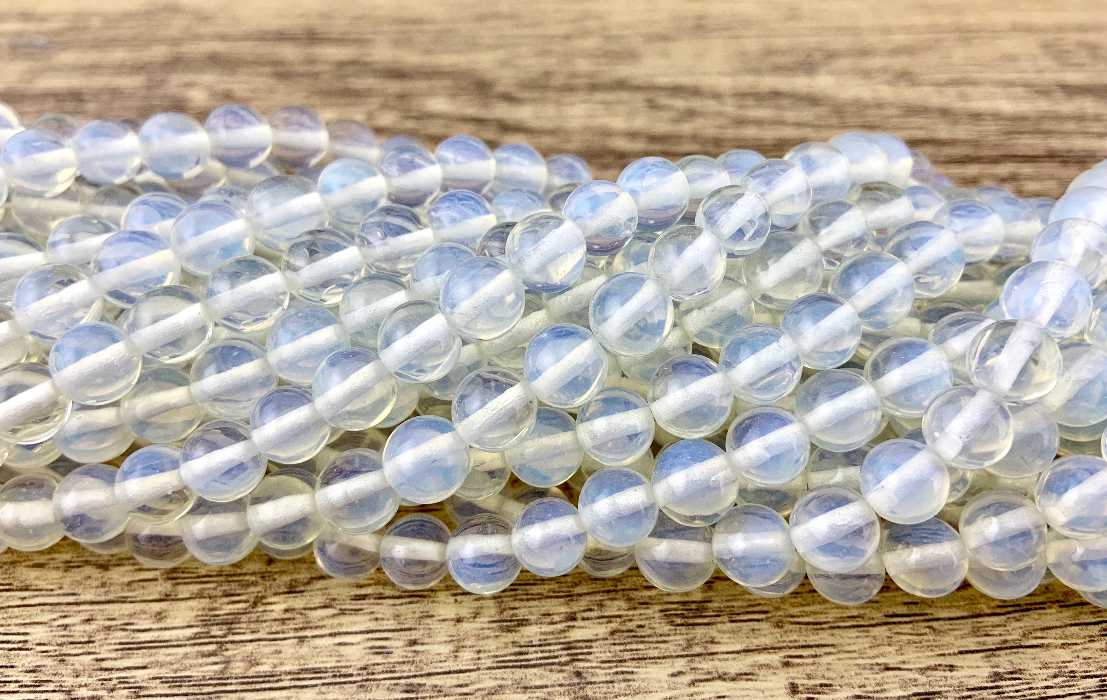 12mm White Opalite Beads | Bellaire Wholesale