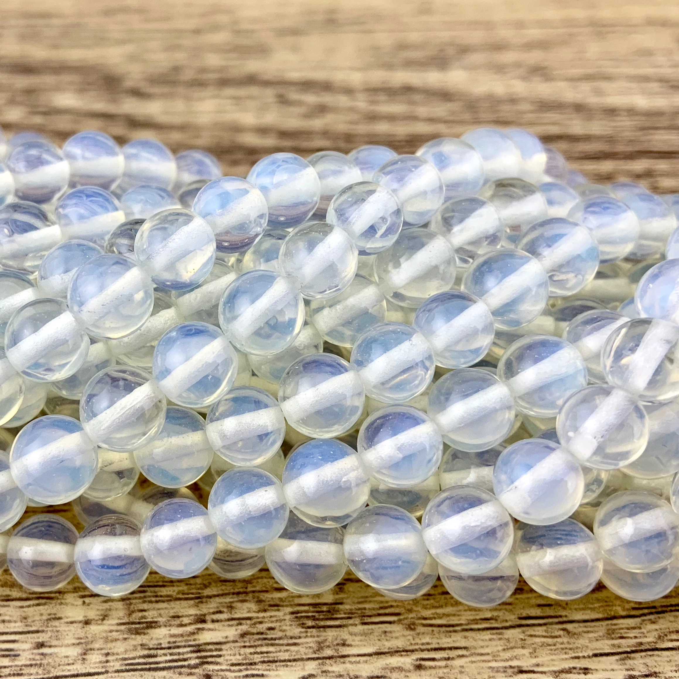 12mm White Opalite Beads | Bellaire Wholesale