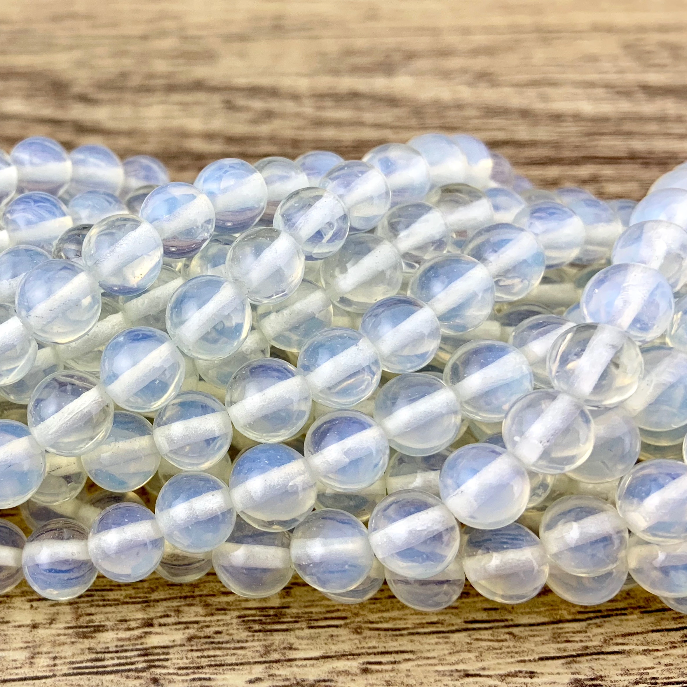 10mm White Opalite Beads | Bellaire Wholesale