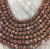 6mm Frosted Wood Agate Beads | Bellaire Wholesale