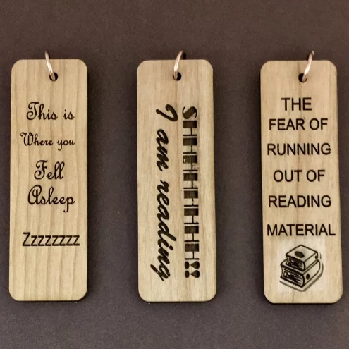 Laser Engraved Wooden Bookmark | Bellaire Wholesale