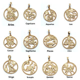 Light Gold Zodiac Symbol Capricorn Pendant | Bellaire Wholesale