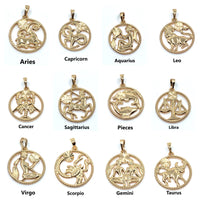 Light Gold Zodiac Symbol Cancer Pendant | Bellaire Wholesale