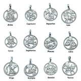 Silver Zodiac Symbol Libra Pendant | Bellaire Wholesale